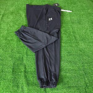 Under Armour Rival French Terry Loose Fit Black Jogger Pants Plus Size 2X NWT
